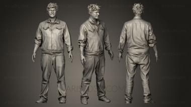 Figurines of people (STKH_0020) 3D model for CNC machine